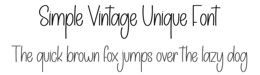 Simple Vintage Unique Font by creativeletter — Display Font