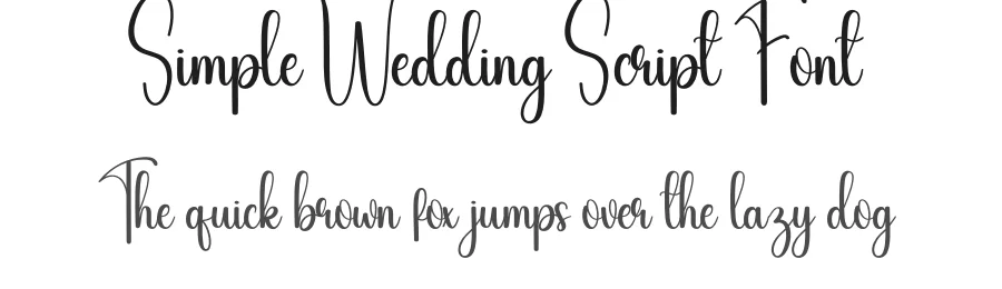 Simple Wedding Script Font by creativeletter — Script Handwritten Font