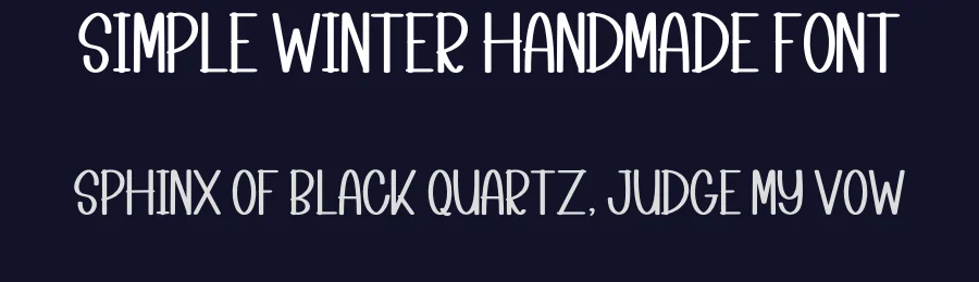 Simple Winter Handmade Font by inermediaSTUDIO — Display Font — thumbnail 2