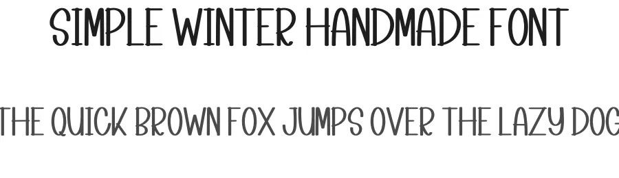 Simple Winter Handmade Font by inermediaSTUDIO — Display Font