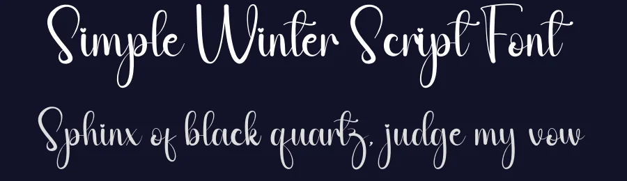 Simple Winter Script Font by andikastudio — Script Handwritten Font — thumbnail 2