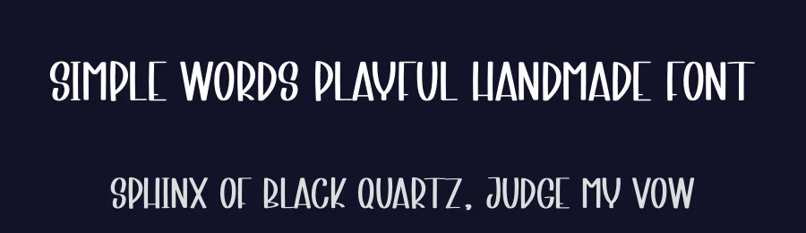 Simple Words Playful Handmade Font by andikastudio — Display Font — thumbnail 2