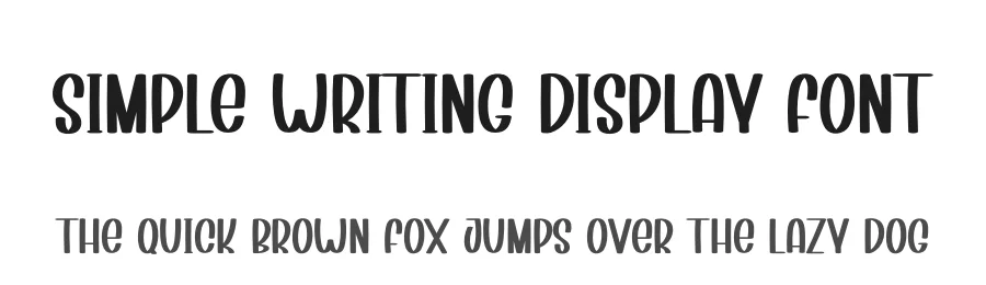 Simple Writing Display Font by creativeletter — Display Font
