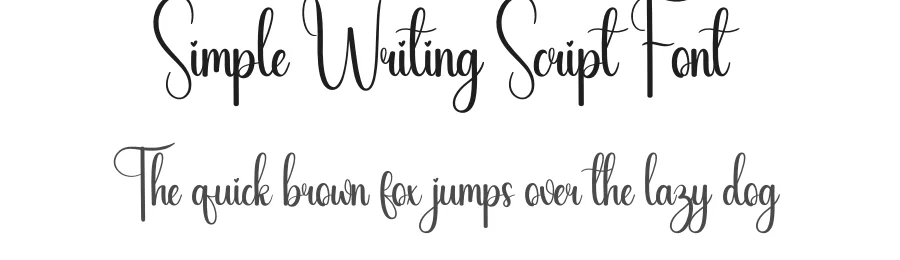 Simple Writing Script Font by creativeletter — Script Handwritten Font