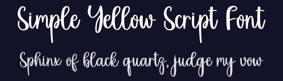 Simple Yellow Script Font by inermediaSTUDIO — Script Handwritten Font — thumbnail 2