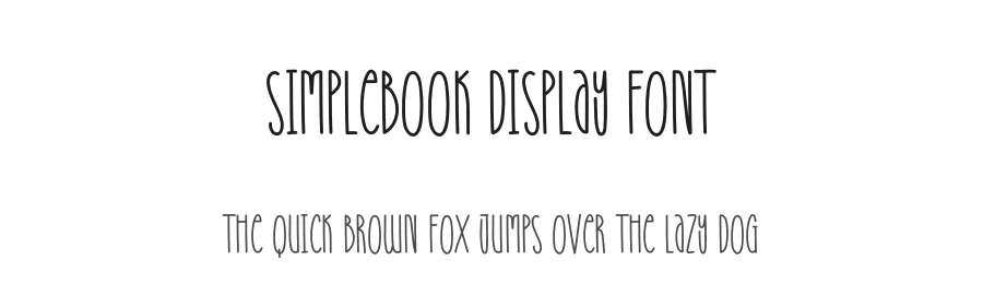Simplebook Display Font by creativeletter — Display Font