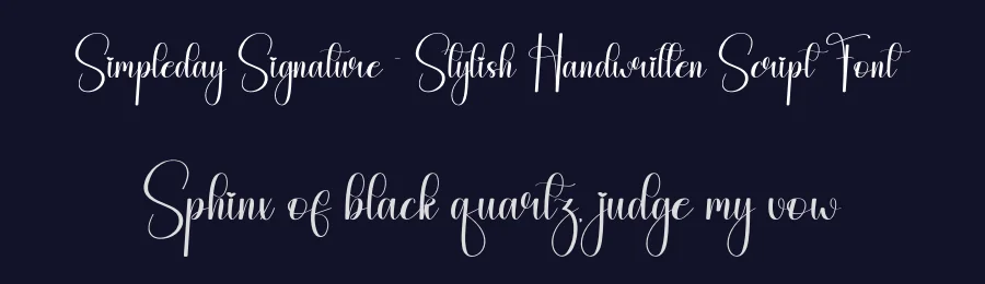 Simpleday Signature – Stylish Handwritten Script Font by andikastudio — Script Handwritten Font — thumbnail 2