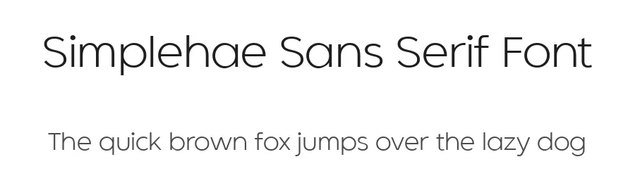 Simplehae Sans Serif Font by Cafe24 — Sans Serif Font