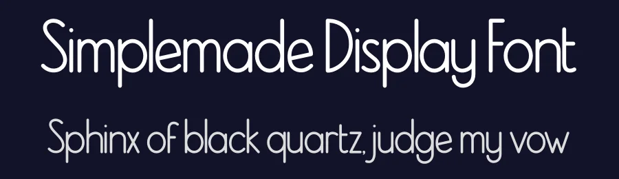 Simplemade Display Font by jimtypestudio — Display Font — thumbnail 2