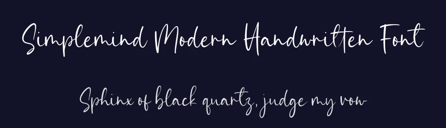 Simplemind Modern Handwritten Font by balpirick — Script Handwritten Font — thumbnail 2
