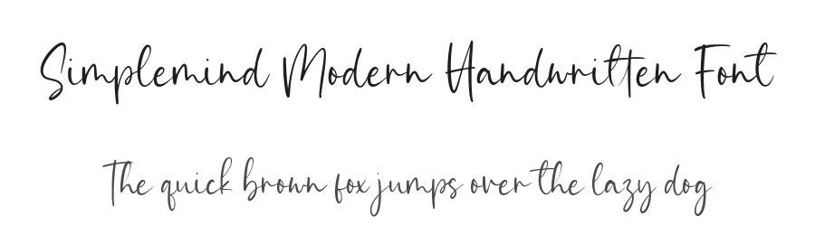 Simplemind Modern Handwritten Font by balpirick — Script Handwritten Font