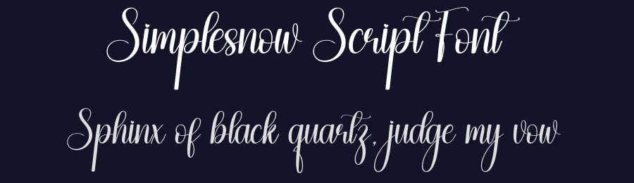 Simplesnow Script Font by creativeletter — Script Handwritten Font — thumbnail 2