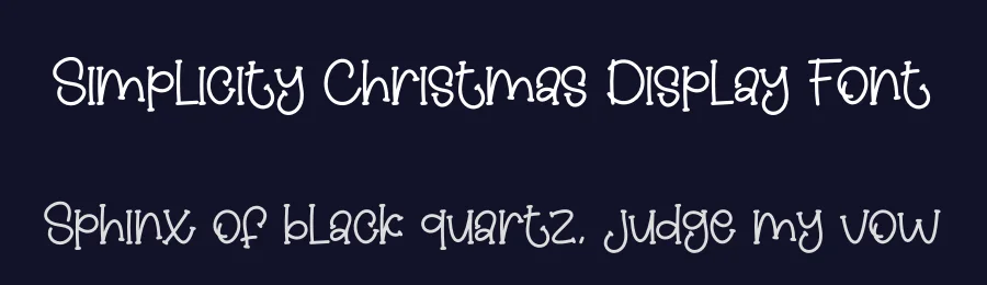 Simplicity Christmas Display Font by creativeletter — Display Font — thumbnail 2