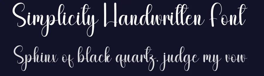 Simplicity Handwritten Font by andikastudio — Script Handwritten Font — thumbnail 2