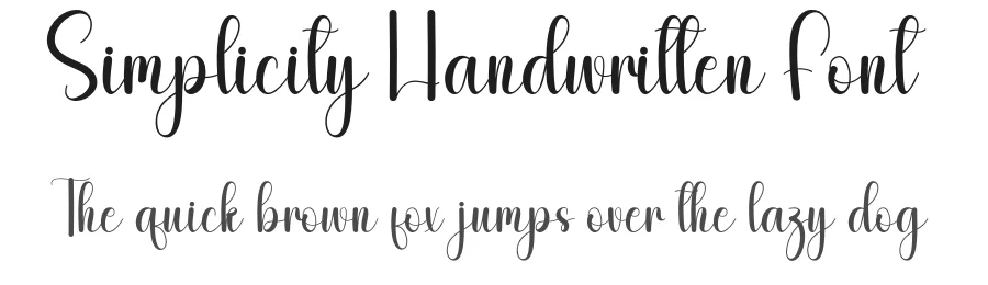 Simplicity Handwritten Font by andikastudio — Script Handwritten Font