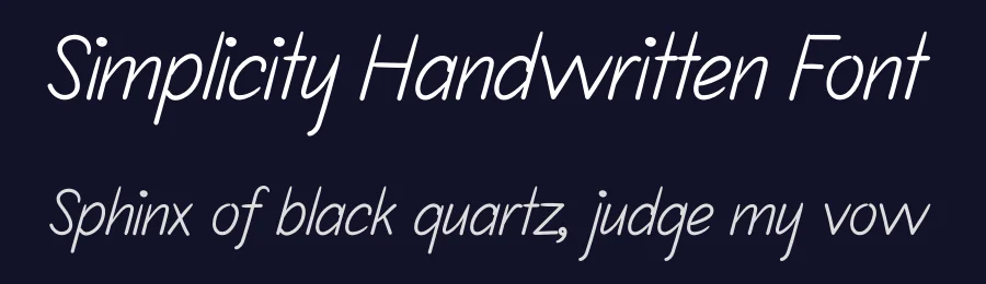 Simplicity Handwritten Font by andikastudio — Script Handwritten Font — thumbnail 2