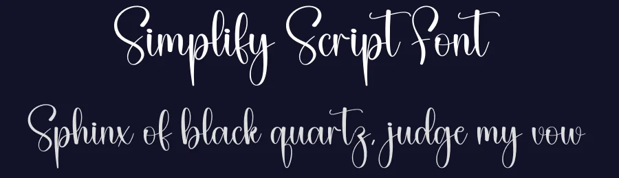 Simplify Script Font by creativeletter — Script Handwritten Font — thumbnail 2