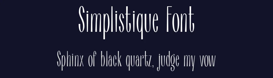 Simplistique Font by HipFonts — Sans Serif Font — thumbnail 2