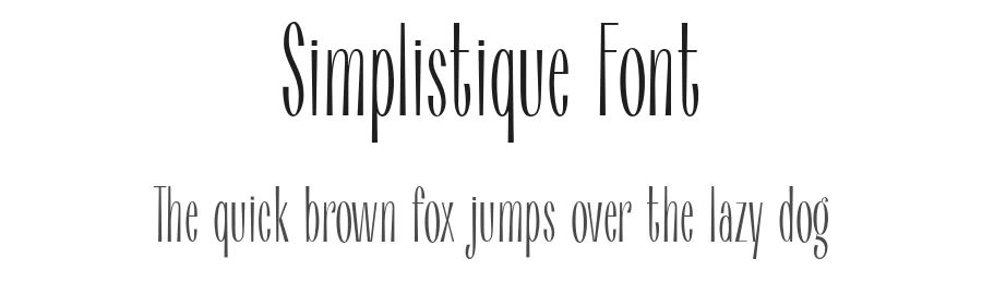 Simplistique Font by HipFonts — Sans Serif Font