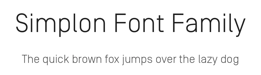 Simplon Font Family by Swiss Typefaces — Display Font