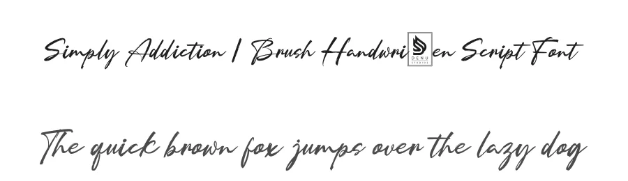 Simply Addiction | Brush Handwritten Script Font by Gracetypestudio — Script Handwritten Font