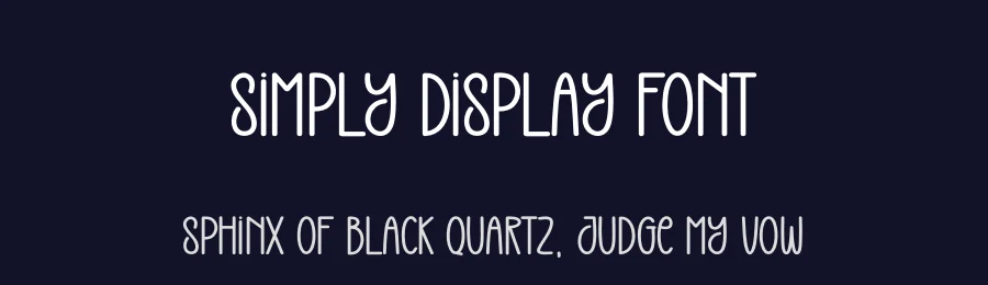 Simply Display Font by Store_07 — Display Font — thumbnail 2