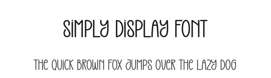 Simply Display Font by Store_07 — Display Font