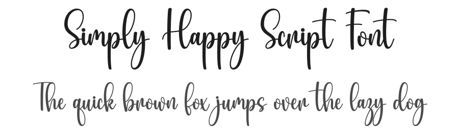 Simply Happy Script Font by DN Creative — Script Handwritten Font