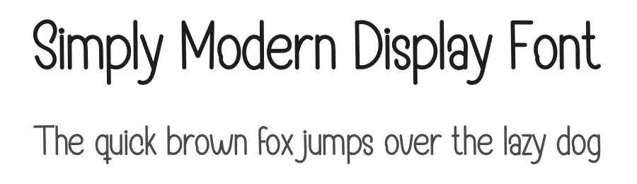Simply Modern Display Font by inermediaSTUDIO — Display Font