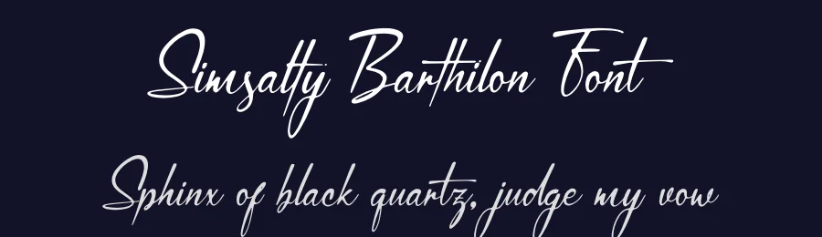 Simsalty Barthilon Font by Denustudios — Script Handwritten Font — thumbnail 2