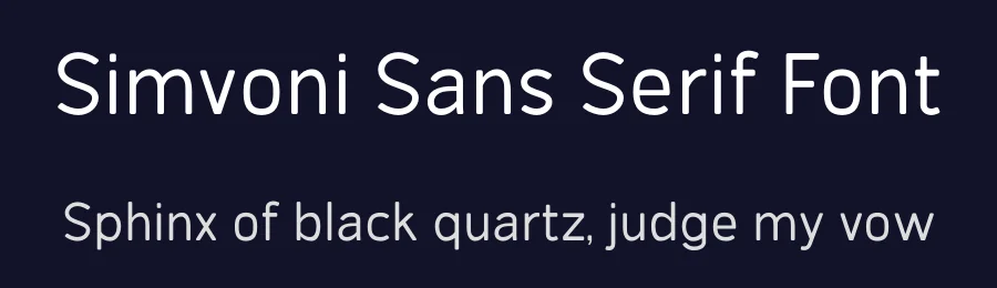 Simvoni Sans Serif Font by AmruID — Sans Serif Font — thumbnail 2