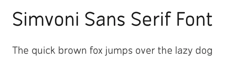 Simvoni Sans Serif Font by AmruID — Sans Serif Font