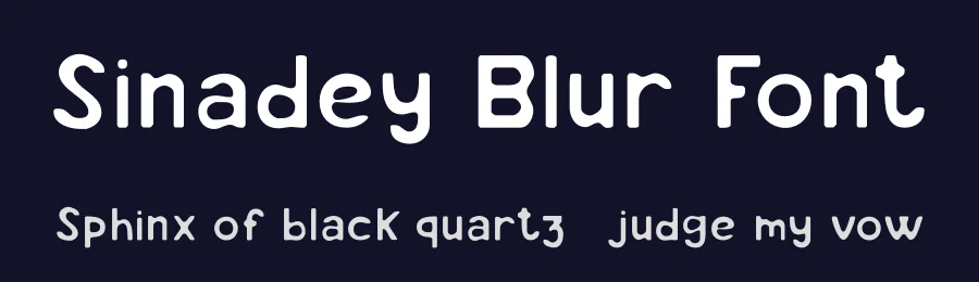 Sinadey Blur Font by craftsupplyco — Display Font — thumbnail 2