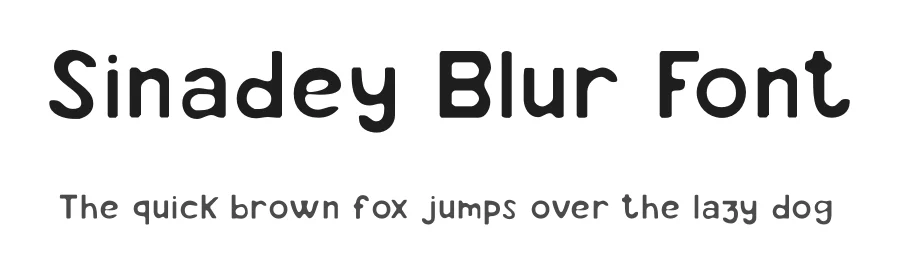 Sinadey Blur Font by craftsupplyco — Display Font