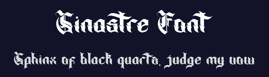 Sinastre Font by Dhabee — Blackletter Font — thumbnail 2