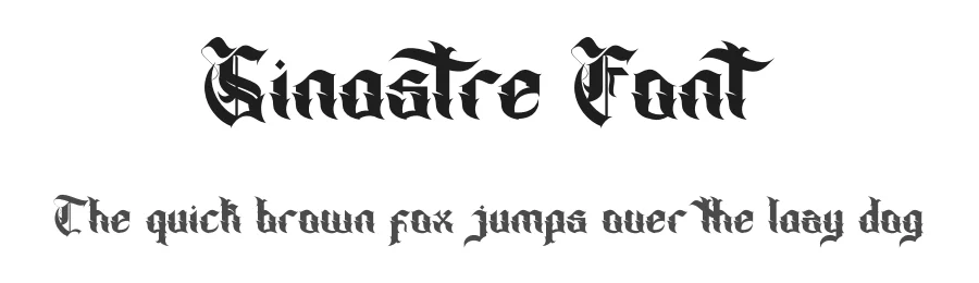 Sinastre Font by Dhabee — Blackletter Font