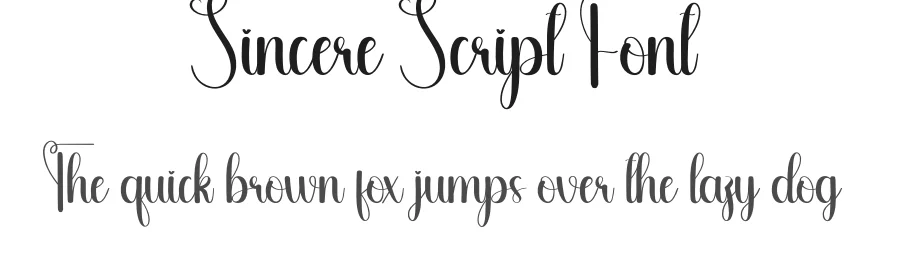Sincere Script Font by andikastudio — Script Handwritten Font