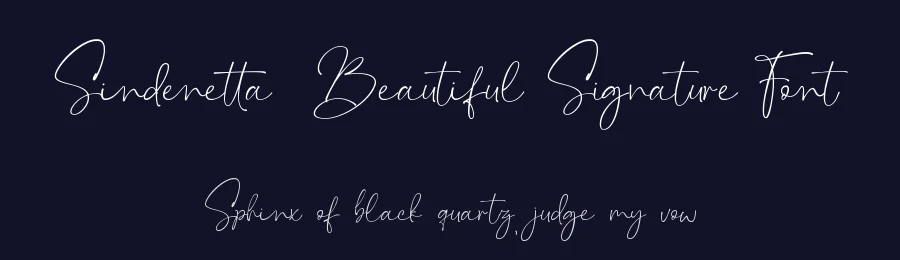 Sindenetta – Beautiful Signature Font by Almarkha Type — Decorative Font — thumbnail 2