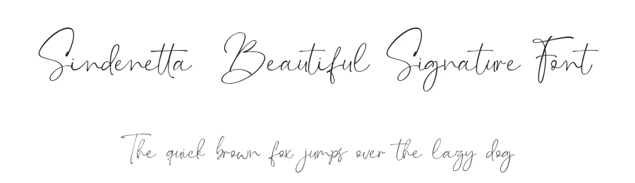 Sindenetta – Beautiful Signature Font by Almarkha Type — Decorative Font