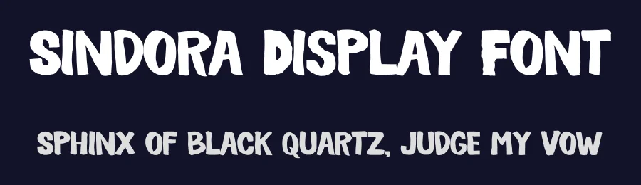 Sindora Display Font by IDEBARENG — Display Font — thumbnail 2