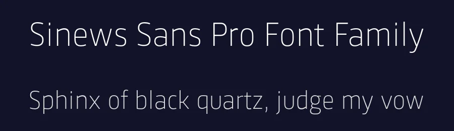 Sinews Sans Pro Font Family by TypeMates — Sans Serif Font — thumbnail 2