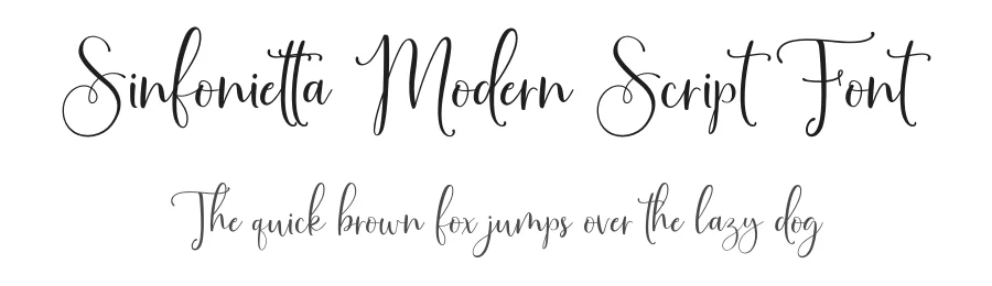 Sinfonietta Modern Script Font by jimtypestudio — Script Handwritten Font