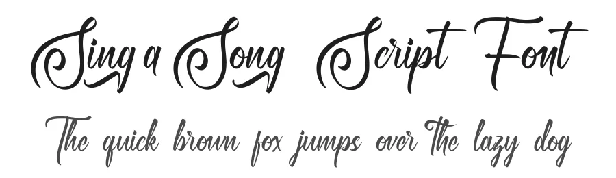 Sing A Song Script Font by RaisProject — Script Handwritten Font