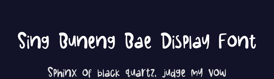 Sing Buneng Bae Display Font by Allouse.Studio — Script Handwritten Font — thumbnail 2