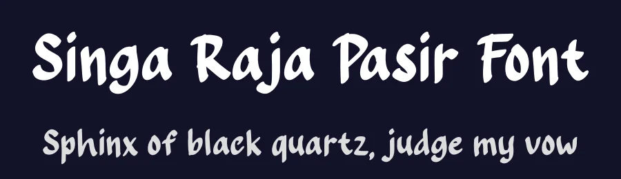 Singa Raja Pasir Font by Almairatype — Display Font — thumbnail 2
