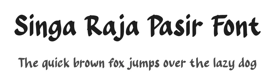 Singa Raja Pasir Font by Almairatype — Display Font