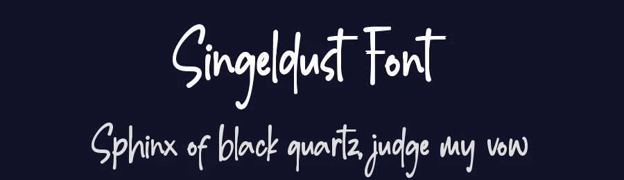 Singeldust Font by qwrtype — Script Handwritten Font — thumbnail 2