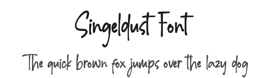 Singeldust Font by qwrtype — Script Handwritten Font