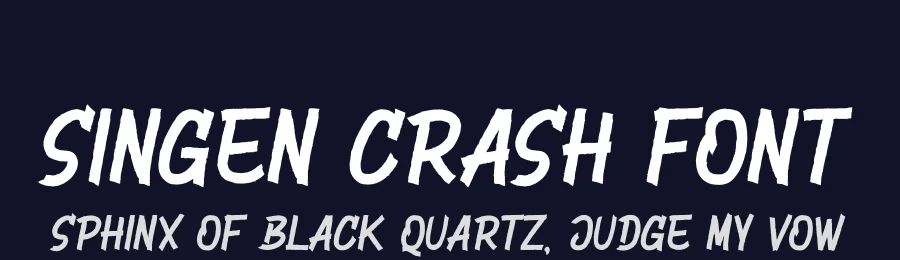 Singen Crash Font by SlideShoot — Display Font — thumbnail 2