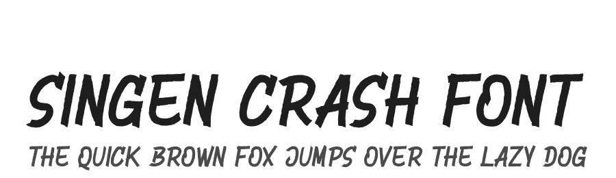 Singen Crash Font by SlideShoot — Display Font